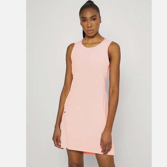 Nike Sleeveless Dri-FIT Ace Golf Dress M Dh2437 800 Light Pink Gym Workout Golf - Picture 2 of 16